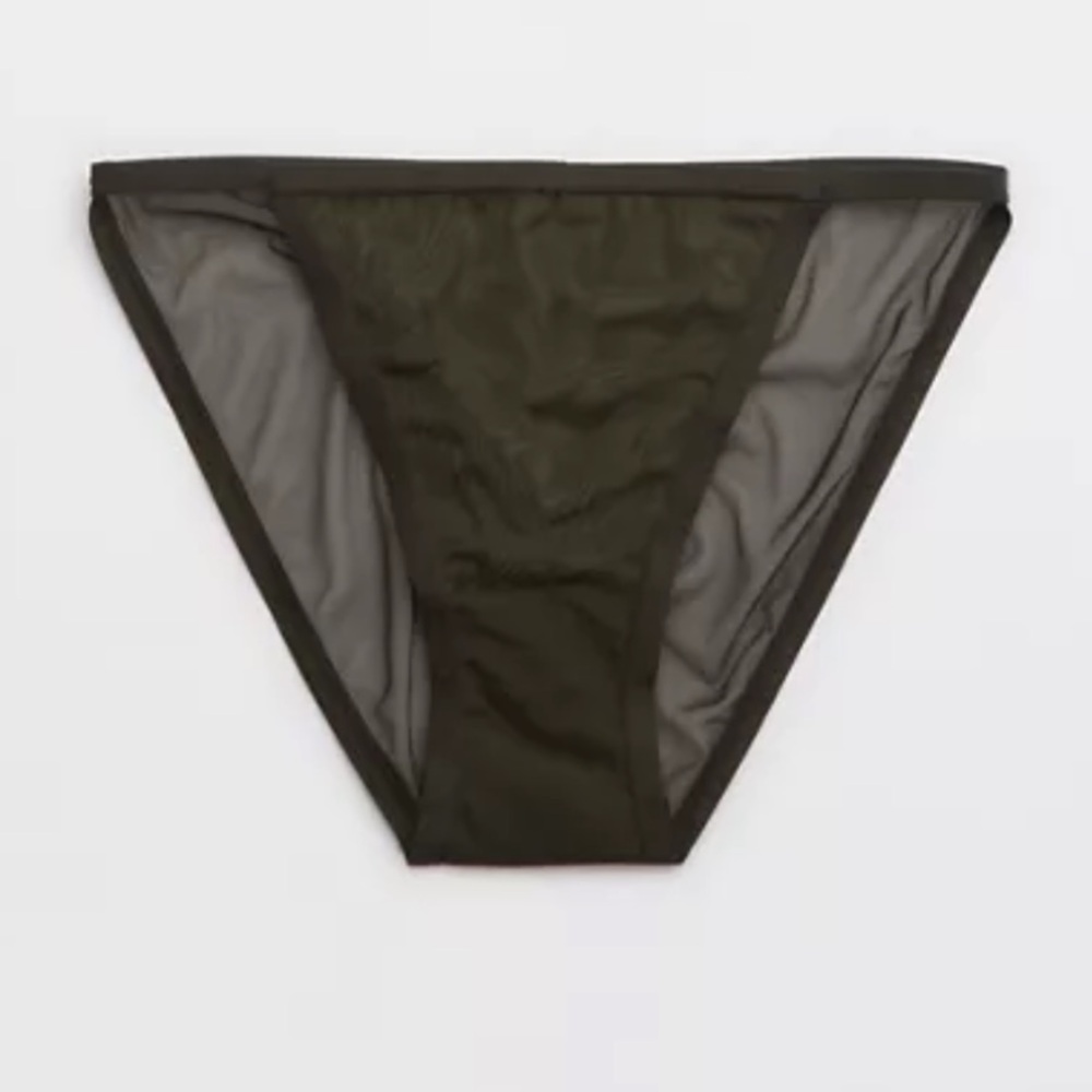 Aerie SMOOTHEZ Mesh String Bikini Underwear